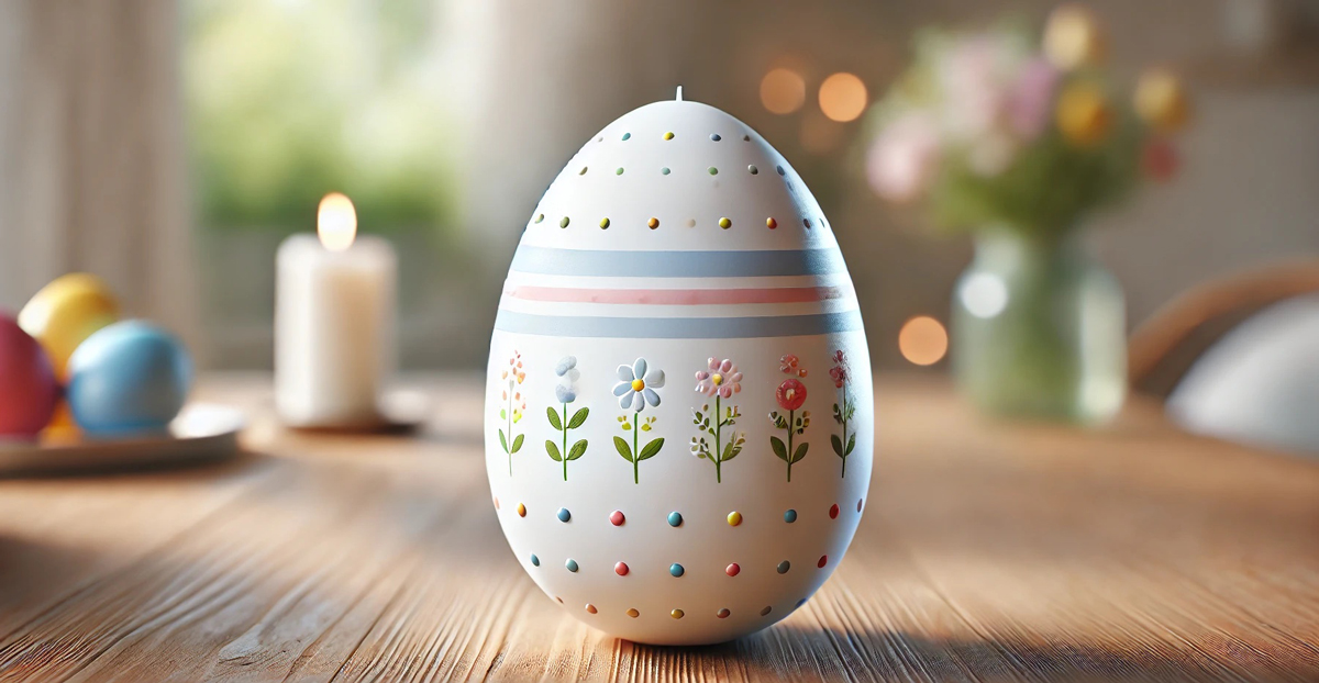 Osterei-Kerze