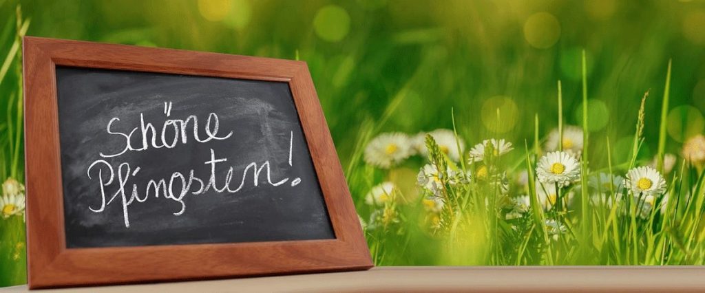 Schöne Pfingsten Tafel