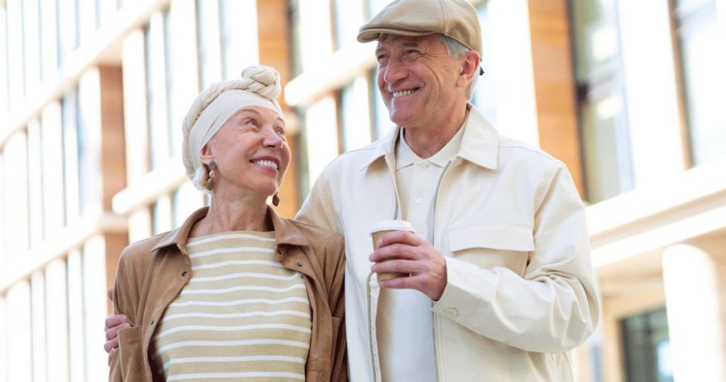 Glückliches älteres Paar