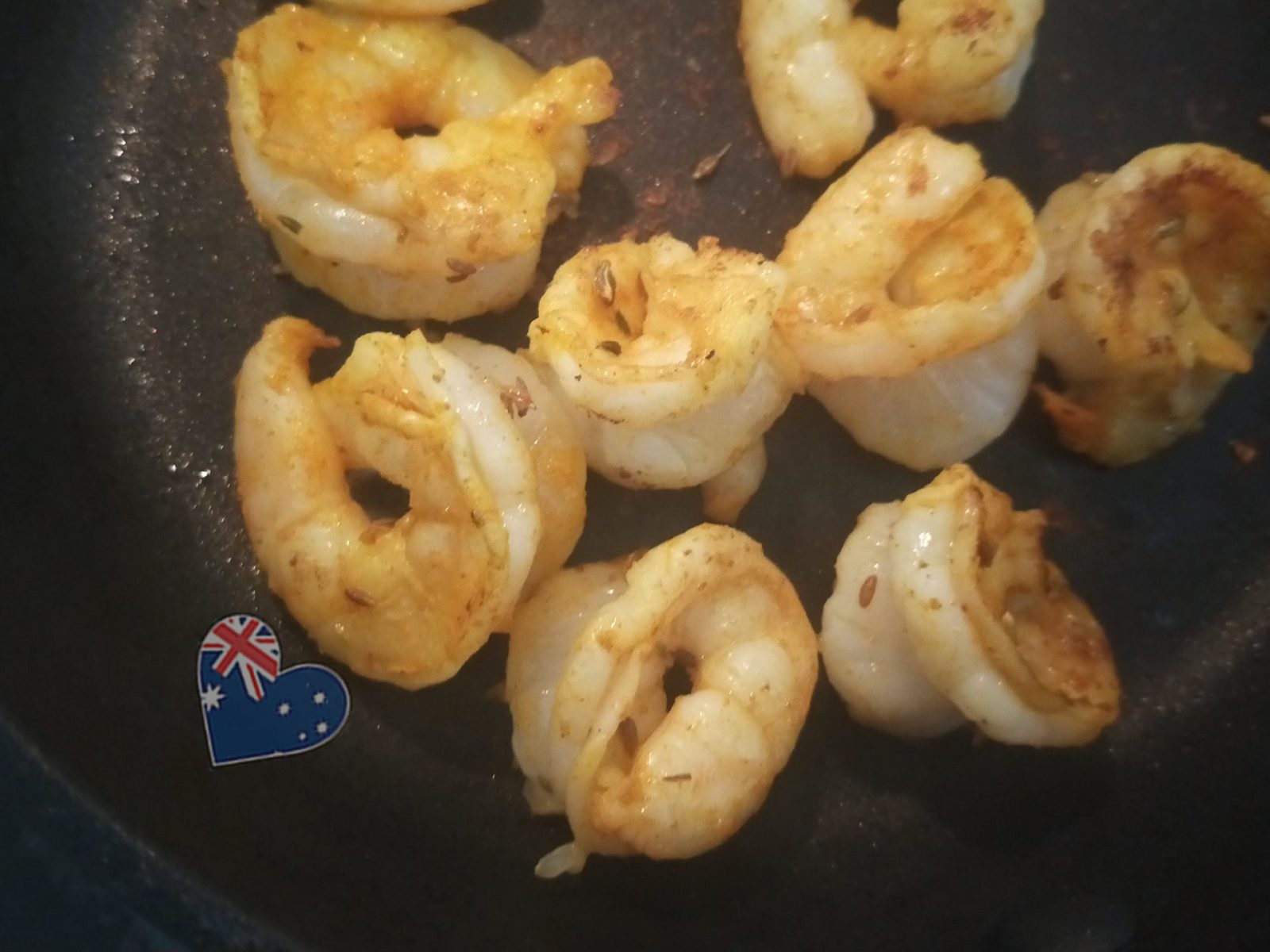 red curry prawns