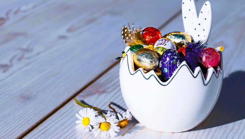 Schokoladeneier zu Ostern