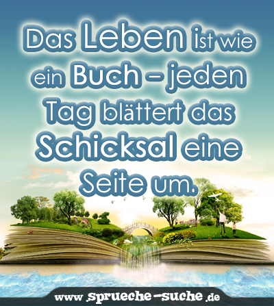 spruch-das-leben-ist-wie-ein-buch