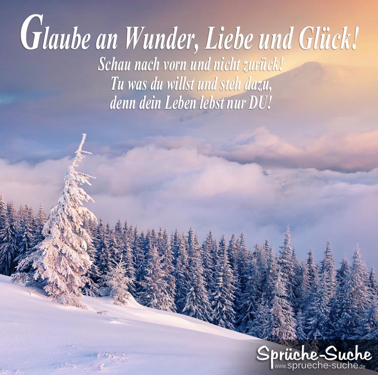 sprueche-leben-mit-traumhafter-winterlandschaft